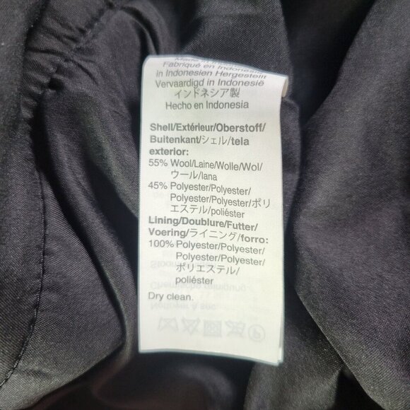 J.Crew Woman Black/White Houndstooth Workwear Wool Blend Pencil Skirt Size 8 - Picture 4 of 7